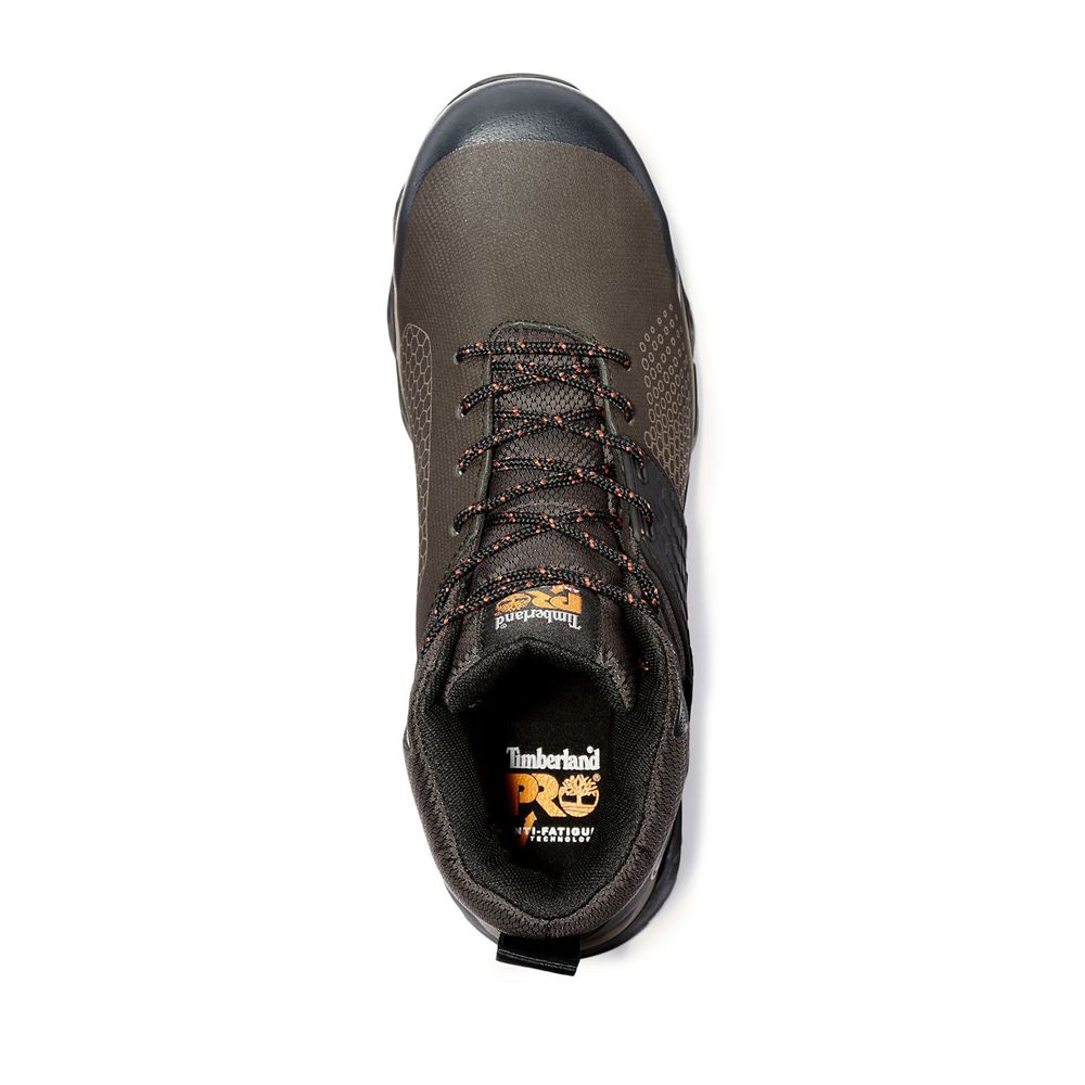 Timberland Μποτακια Εργασίας Ανδρικα Βαθυ Καφε - Pro® Ridgecomp Toe - Greece 7982106-VQ